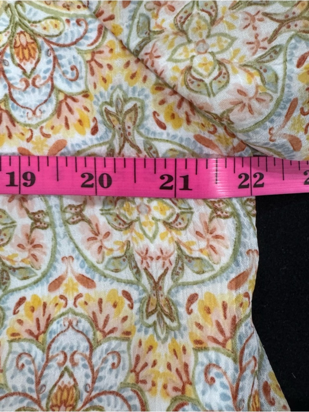 Show Me Your MuMu Pale Yellow Paisley V-Neck Blouse - Picture 10 of 11